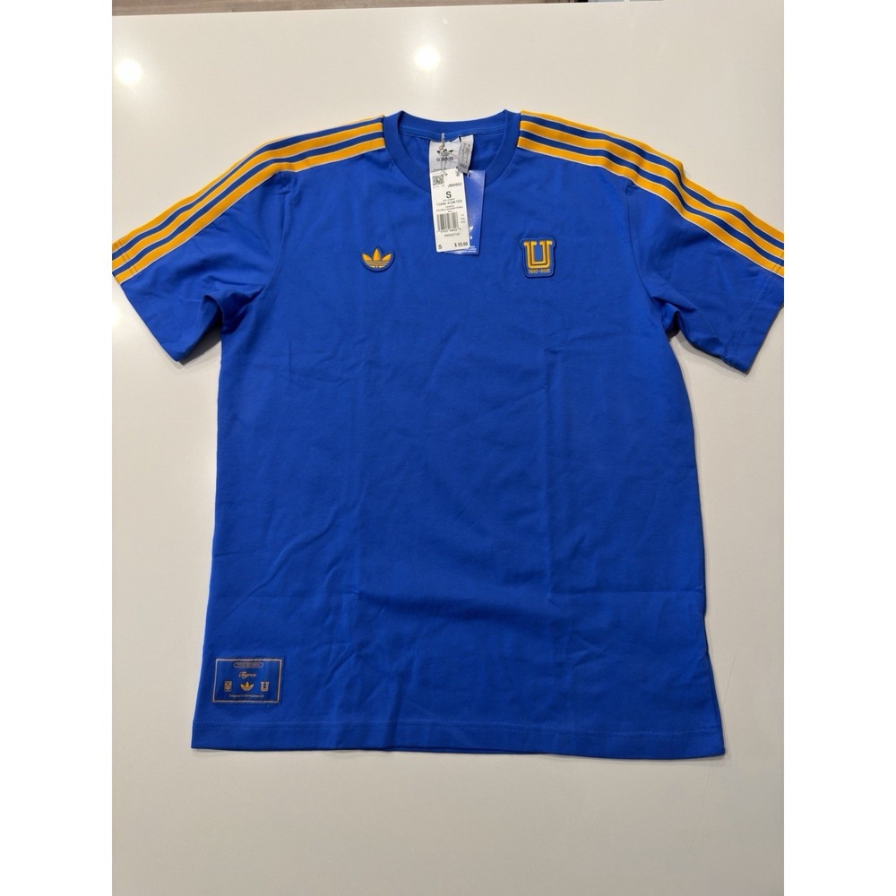 Adidas TUANL Icon Tee Blue JM4862 Mens Small Soccer Shirt NWT
